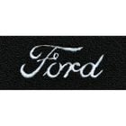 ACC Carpet Floor Mats Black Cut Pile With Silver Ford Script Logo Pair F-100 1974