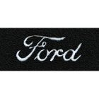 ACC Carpet Floor Mats Black Cut Pile With Silver Ford Script Logo Pair F-100 1975-1979