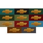 ACC Carpets Floor Mat Loop With Metallic Gold Bowtie Logo Pair Chevrolet C10 1971-1973