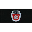 ACC Carpets Floor Mats Black Loop With Ford Shield Logo Pair F-100 1948-1952