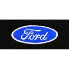 ACC Carpets Floor Mats Black Loop With Ford Oval Logo Pair F-100 1957-1960