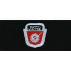 ACC Carpets Floor Mats Black Loop With Ford Shield Logo Pair F-100 1961-1964