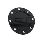 Drake Muscle Cars Fuel Door Comp Series Matte Black With GT Logo Mustang 2015-2023