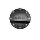 Drake Muscle Cars Fuel Door Comp Series Matte Black With Shelby Logo Mustang 2015-2023
