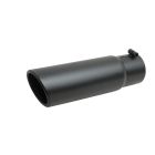 Gibson Exhaust Tip 6” Rolled Angled Black Ceramic 4” Inlet