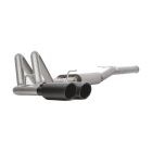Gibson Cat-Back Exhaust System Black Elite Dual Sport Extended Cab 6.2L F-150 Raptor SVT 2011-2014 