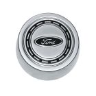 Horn Button Satin With Ford Logo For Factory Steering Wheel Bronco 1966-1974