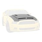 Cervini Hood Fiberglass Ram Air Type 4 Unpainted Mustang 2013-2014