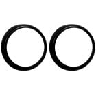 Headlight Bezel Ring Black Pair Bronco 1966-1970