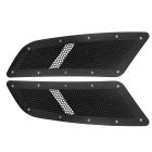 Drake Muscle Cars Speed Mesh Hood Vent Kit Matte Black Mustang GT 2015-2017