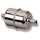 Holley Fuel Filter In-Line Chrome Carbureted For 3/8" Line