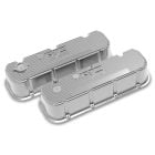 Holley Valve Covers M/T Tall Polished Finish Cast Aluminum Big Block Chevy Engines
