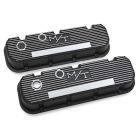 Holley M/T VALVE COVERS FOR BIG BLOCK CHEVY ENGINES - SATIN BLACK