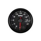 Holley Analog Style Voltage Gauge 2-1/16 Black