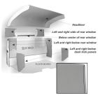 Headliner Kit Exact Reproduction 8-Piece Gray F-100 1948-1952