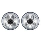 Headlight LED Projector With Dual Function Halo Rings Pair Mustang 1965-1968/ 1970-1973