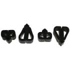 CJ Classics Fender To Hood Rubber Bumper Set Mustang 1967-1968