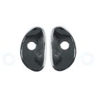 CJ Classics Interior Door Escutcheon Chrome Pair Pony Mustang 1965-1966