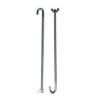 CJ Classic Trucks Battery Hold Down J-Hook Stainless Steel Pair Chevrolet C10 1960-1966