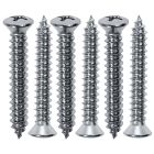 Rear Window Molding Screw Chrome Set Mustang Coupe 1967-1968