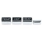 Heater Control Knob Set Mustang 1967