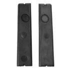Door Panel Cup Insert Black Deluxe Pair 1969 Mustang