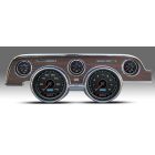 New Vintage USA Instrument Bezel Kit Woodgrain With Blue CFR Series Gauges/ Electric Speedometer Mustang 1967-1968