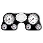 New Vintage USA Performance Gauge Kit Black/White W/ Electronic MPH Speedo Chevrolet C10 1967-1972