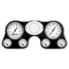 New Vintage USA 1940 Series Gauge Kit Black/White W/ Electronic MPH Speedo Chevrolet C10 1967-1972