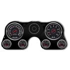 New Vintage USA 1967 Series Gauge Kit Black/Black W/ Electronic MPH Speedo Chevrolet C10 1967-1972