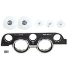 Black Instrument Bezel And Lens Kit Mustang 1968