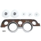 Woodgrain Instrument Bezel And Lens Kit Mustang 1968