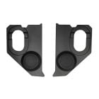 Custom Autosound Kick Panel Black With 6-1/2" Standard Speakers Pair Chevrolet C10 1960-1966