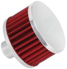 K&N 62-1170 Crankcase Vent Air Filter/ Breather 1” Inlet Tube