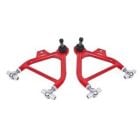 BMR Front Lower Control A-Arm With Tall Ball Joints Adjustable Red Pair For Use With Coilovers Mustang 1979-1993