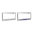 American Car Craft License Plate Frame Brushed Stainless Steel With Illuminated F-150 Logo
