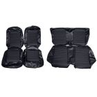 Distinctive Industries Full Upholstery Set Standard Black Leather 1966 Mustang