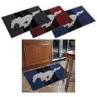 House Floor Mat 34"x45" All-Star Series With Running Horse Logo Mustang 1965-2020
