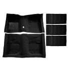 ACC Carpet Set With Fold Down Seat Carpet Essex Molded With Mass Back Black Fastback Mustang 1971-1973