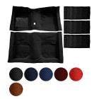 ACC Carpet Set With Fold Down Seat Carpet Original Style Molded With Mass Back Fastback Mustang 1971-1973