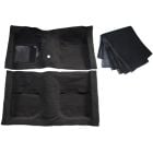 ACC Carpet Set With Fold Down Seat Carpet Essex Molded Black Fastback Mustang 1969-1970