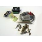 Lokar Shift Boot Round Billet With Vertical LED Indicator/ Sensor Kit For C4/ C6 Transmissions
