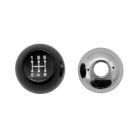 Shift Knob Original Style Black With White Shift Pattern 5-Speed Mustang 1965-66