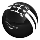 Shift Knob 2-1/8" Rally With Shift Pattern and Pony Logos 5-Speed Mustang 1983-2004