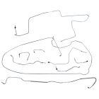 Classic Tube Brake Line Kit Front Power Drum Mustang 1967 After 2/1967