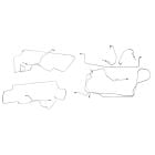 Classic Tube Brake Line Kit Complete Stainless Steel Without ABS Mustang V6/GT 1997-1998