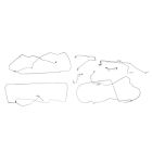 Classic Tube Brake Line Kit Complete Stainless Steel Without ABS Mustang GT 1994-1995