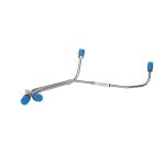 Classic Tube Brake Master Cylinder To Distribution Block Fluid Line Original Steel Pair For Power Disc Mustang 1968-1969
