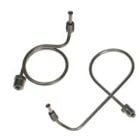 Classic Tube Brake Master Cylinder to Dist. Block Fluid Line Pair Mustang 1967 OE Steel for Manual Drums