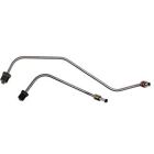 Classic Tube Brake Master Cylinder To Distribution Block Fluid Line Original Steel Pair For Power Drum Mustang 1968-1969